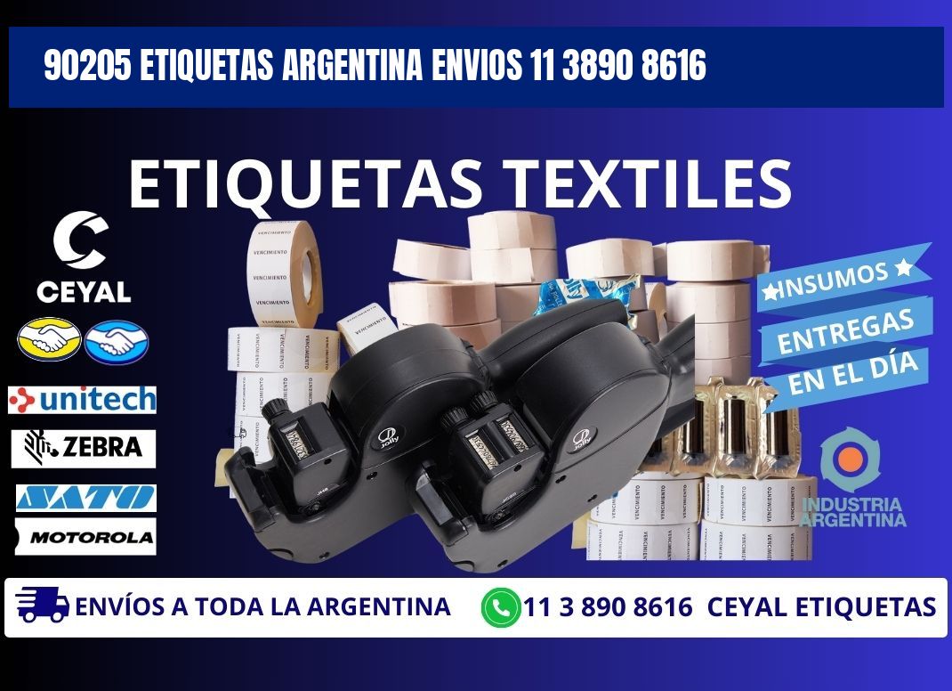 90205 ETIQUETAS ARGENTINA ENVIOS 11 3890 8616