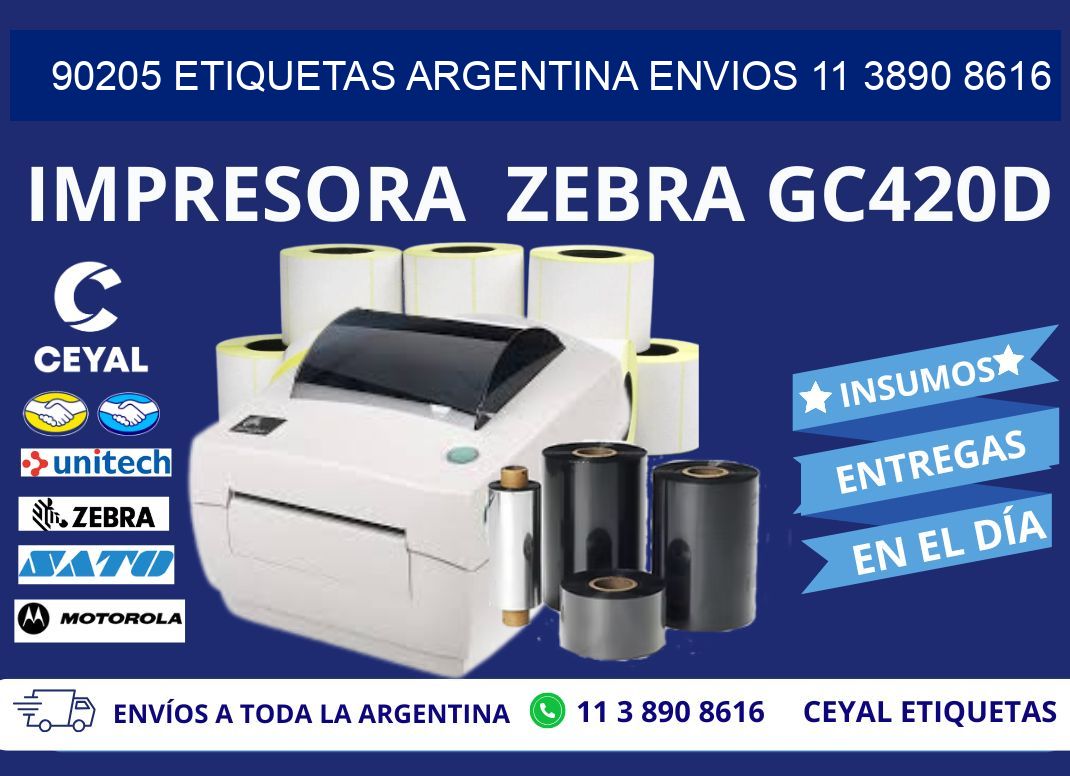 90205 ETIQUETAS ARGENTINA ENVIOS 11 3890 8616