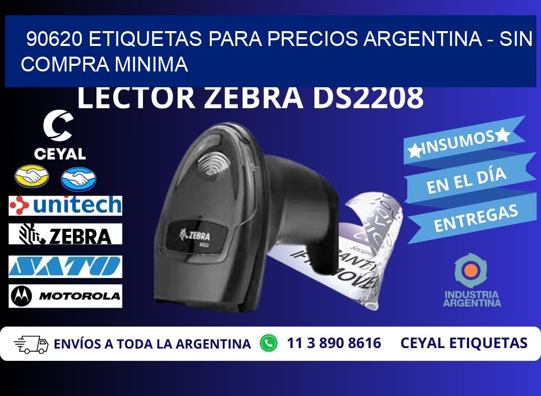 90620 ETIQUETAS PARA PRECIOS ARGENTINA – SIN COMPRA MINIMA