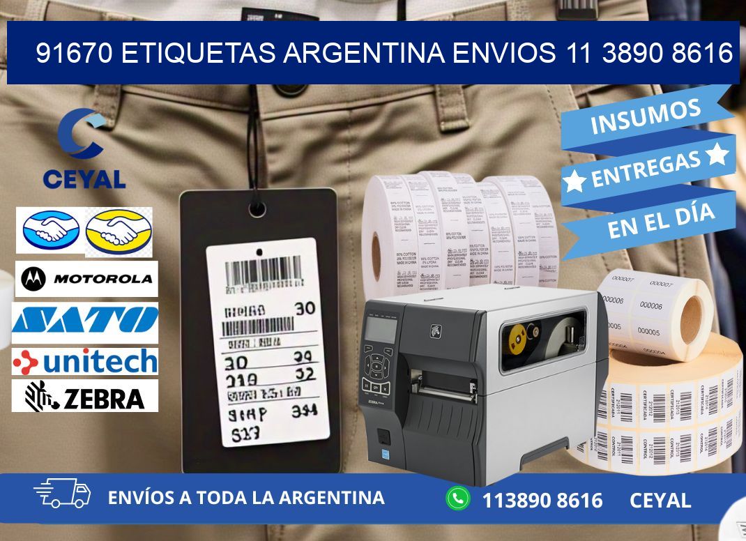 91670 ETIQUETAS ARGENTINA ENVIOS 11 3890 8616