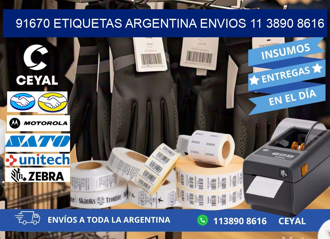 91670 ETIQUETAS ARGENTINA ENVIOS 11 3890 8616