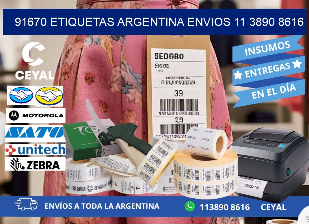 91670 ETIQUETAS ARGENTINA ENVIOS 11 3890 8616