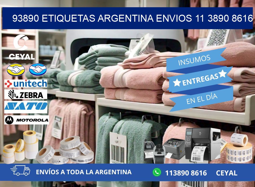 93890 ETIQUETAS ARGENTINA ENVIOS 11 3890 8616