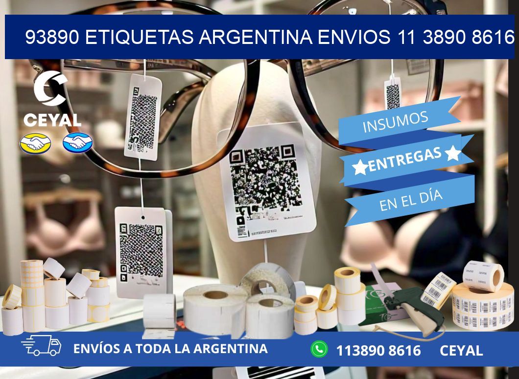 93890 ETIQUETAS ARGENTINA ENVIOS 11 3890 8616
