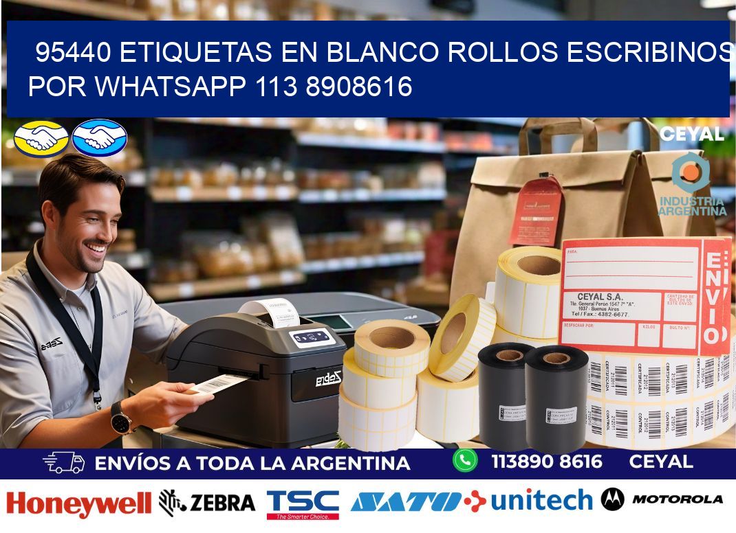 95440 ETIQUETAS EN BLANCO ROLLOS ESCRIBINOS POR WHATSAPP 113 8908616
