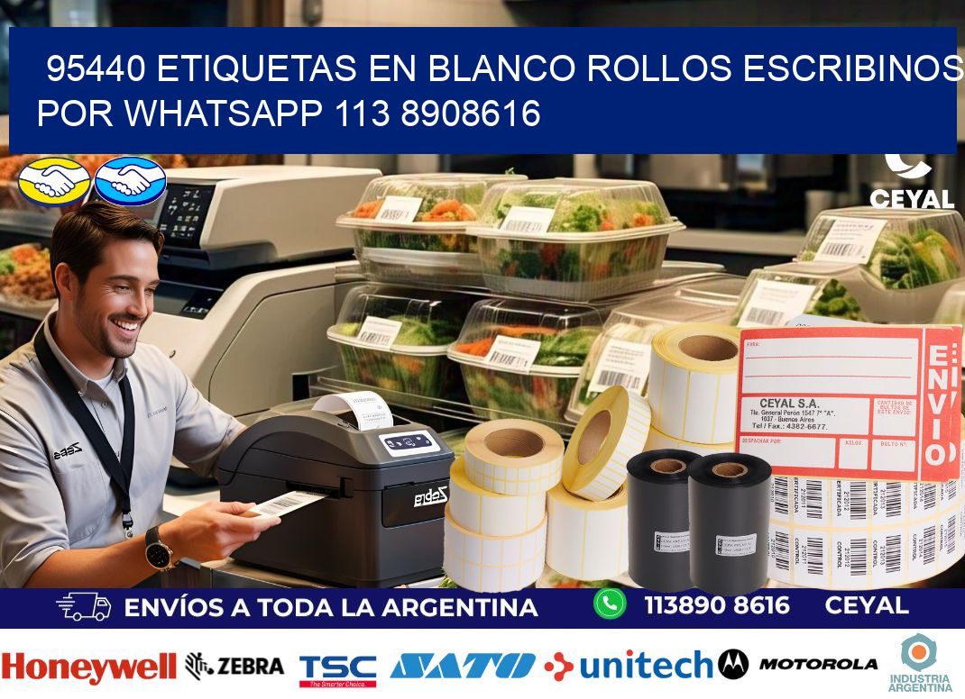 95440 ETIQUETAS EN BLANCO ROLLOS ESCRIBINOS POR WHATSAPP 113 8908616