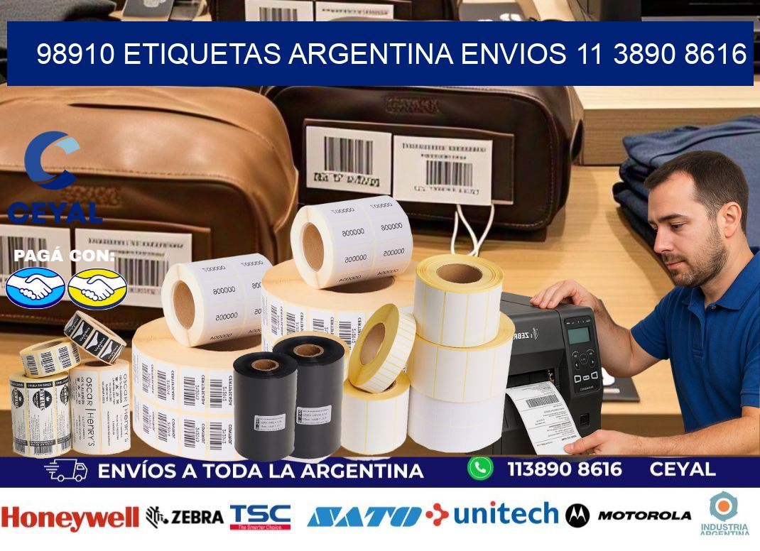 98910 ETIQUETAS ARGENTINA ENVIOS 11 3890 8616